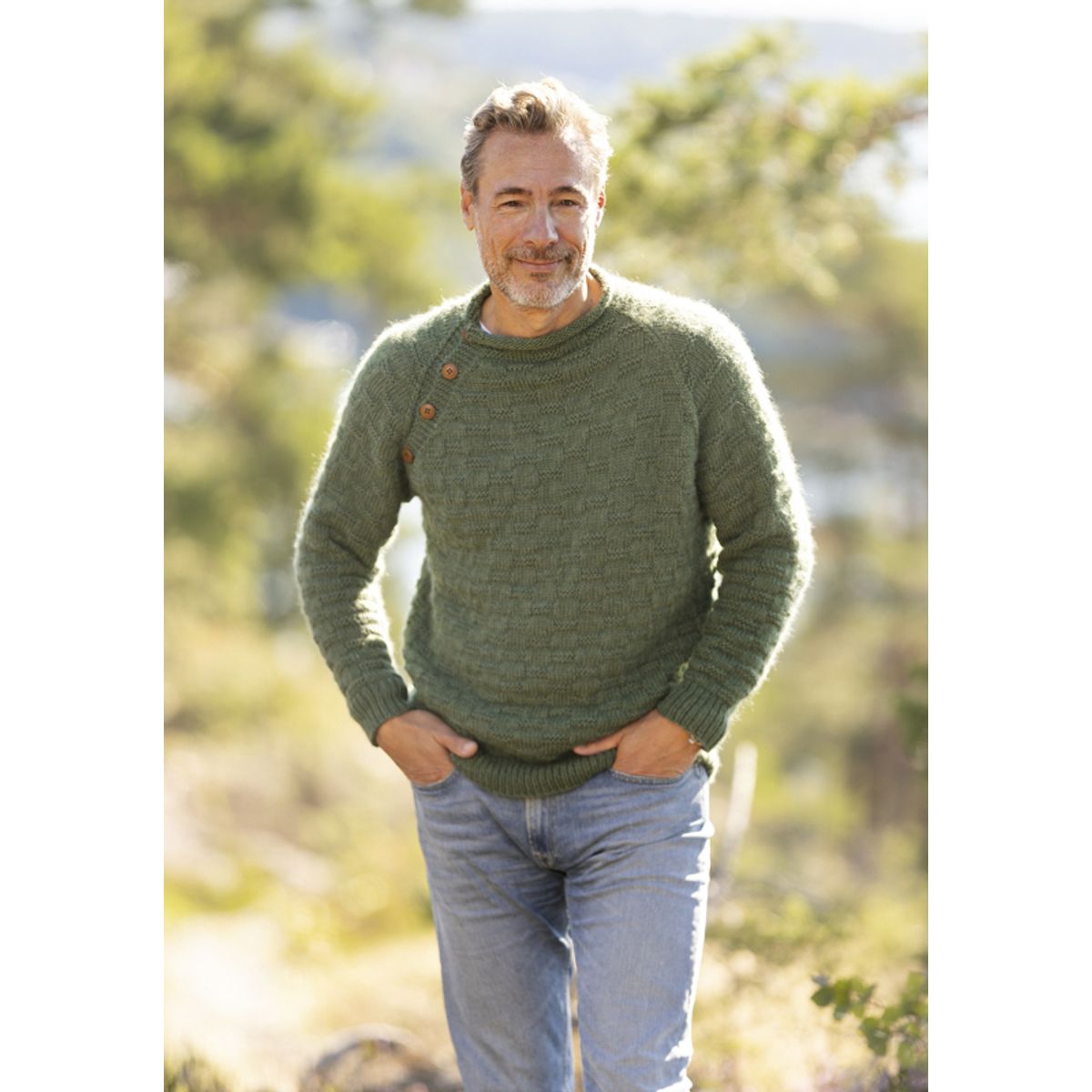 "Odin" genser- Viking Design 2330-13B Kit - XS-XXXL - Viking Wool , fra Viking