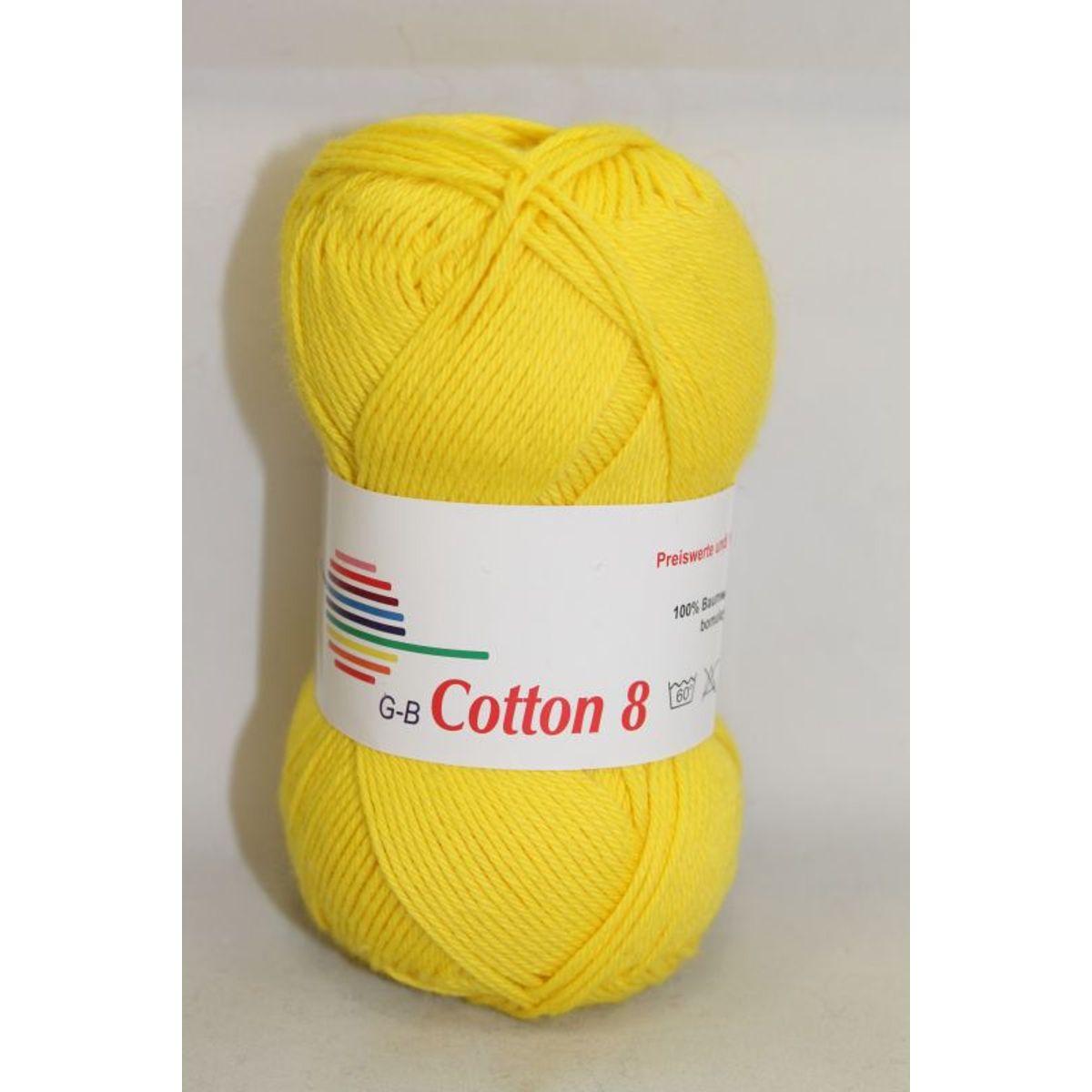 G-B Cotton 8/4 - 1470 Gul, Bomuldsgarn, fra G-B Garn