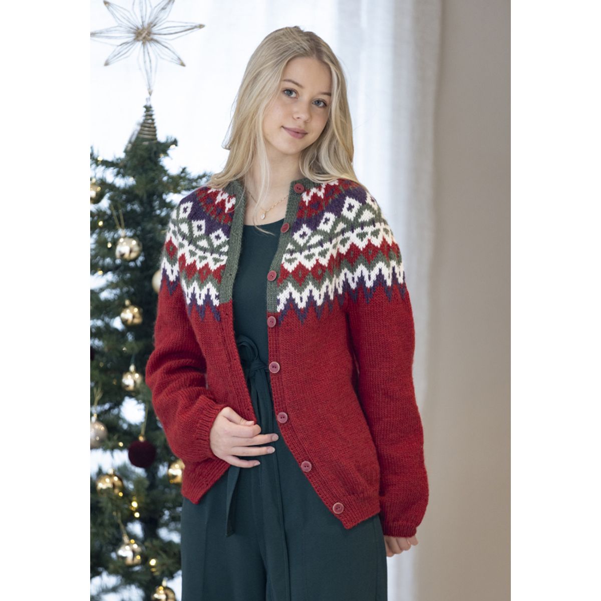 "Kraft" kofte - Viking Design 2334-6 Kit - XS-XXL - Viking Wool, fra Viking