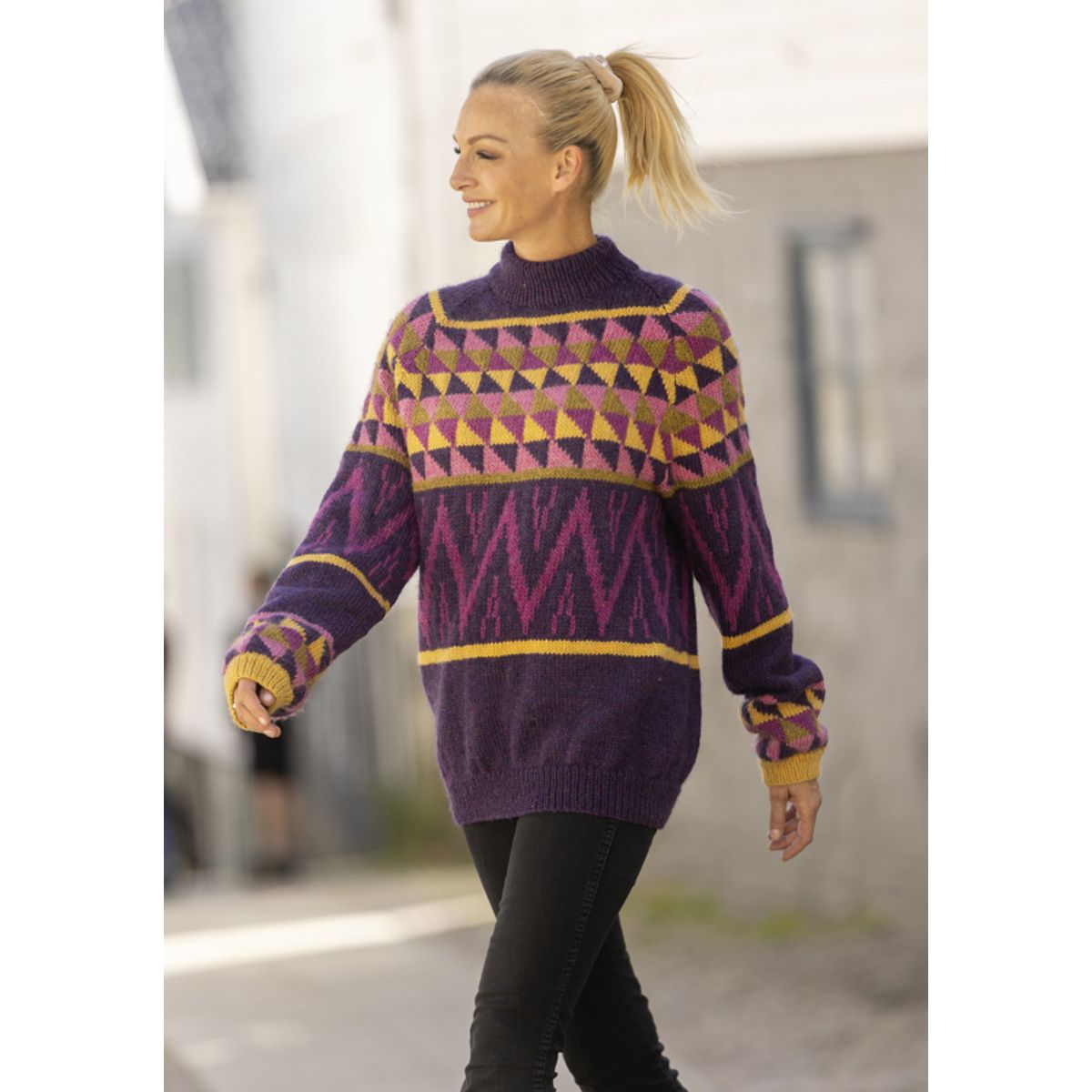 "Morwenna" genser- Viking Design 2331-1 Kit - XS-XXL - Viking Wool, fra Viking