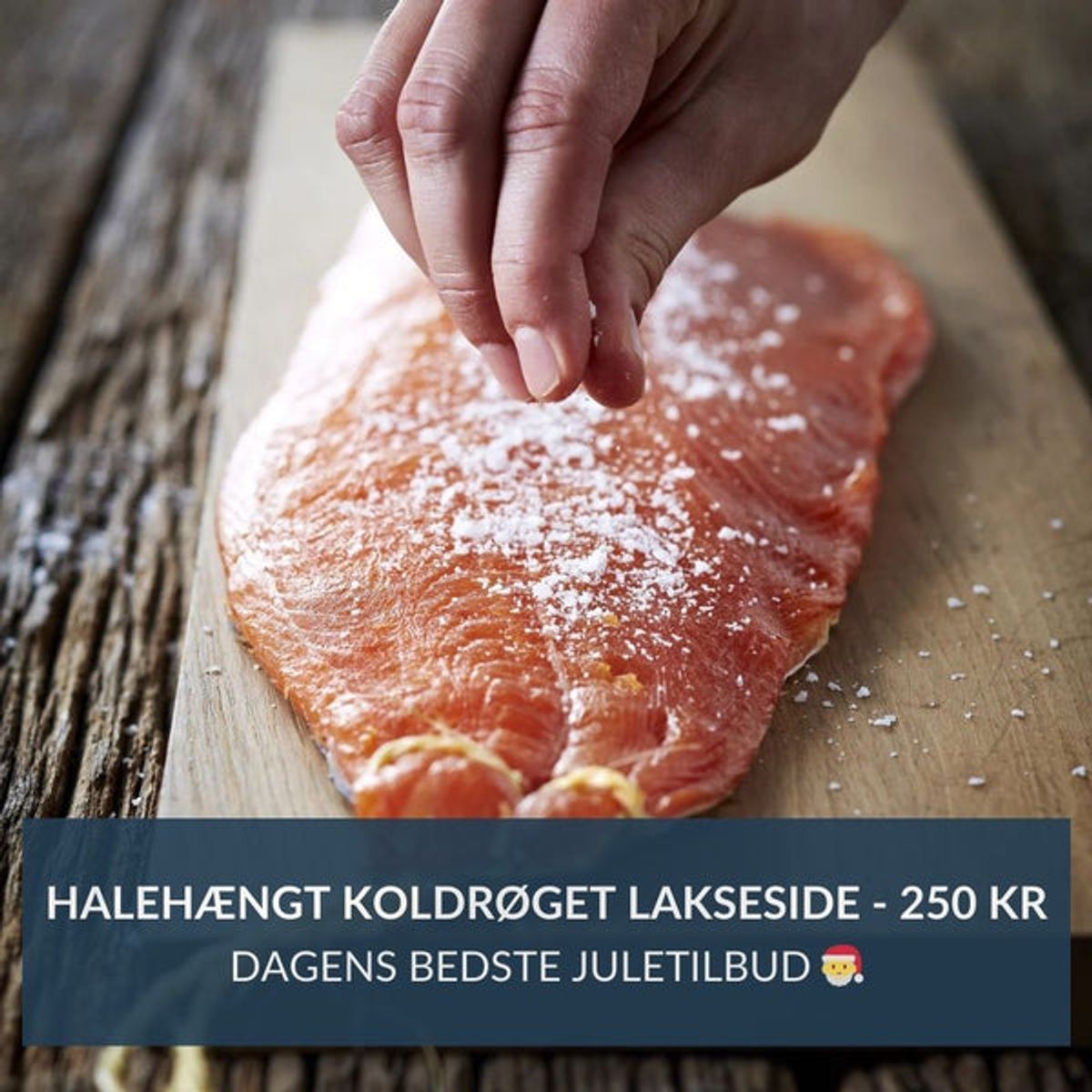 Halehængt koldrøget lakseside