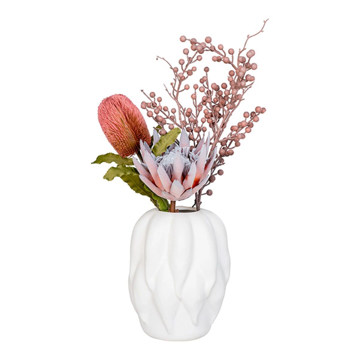 Glød vase - beige keramik