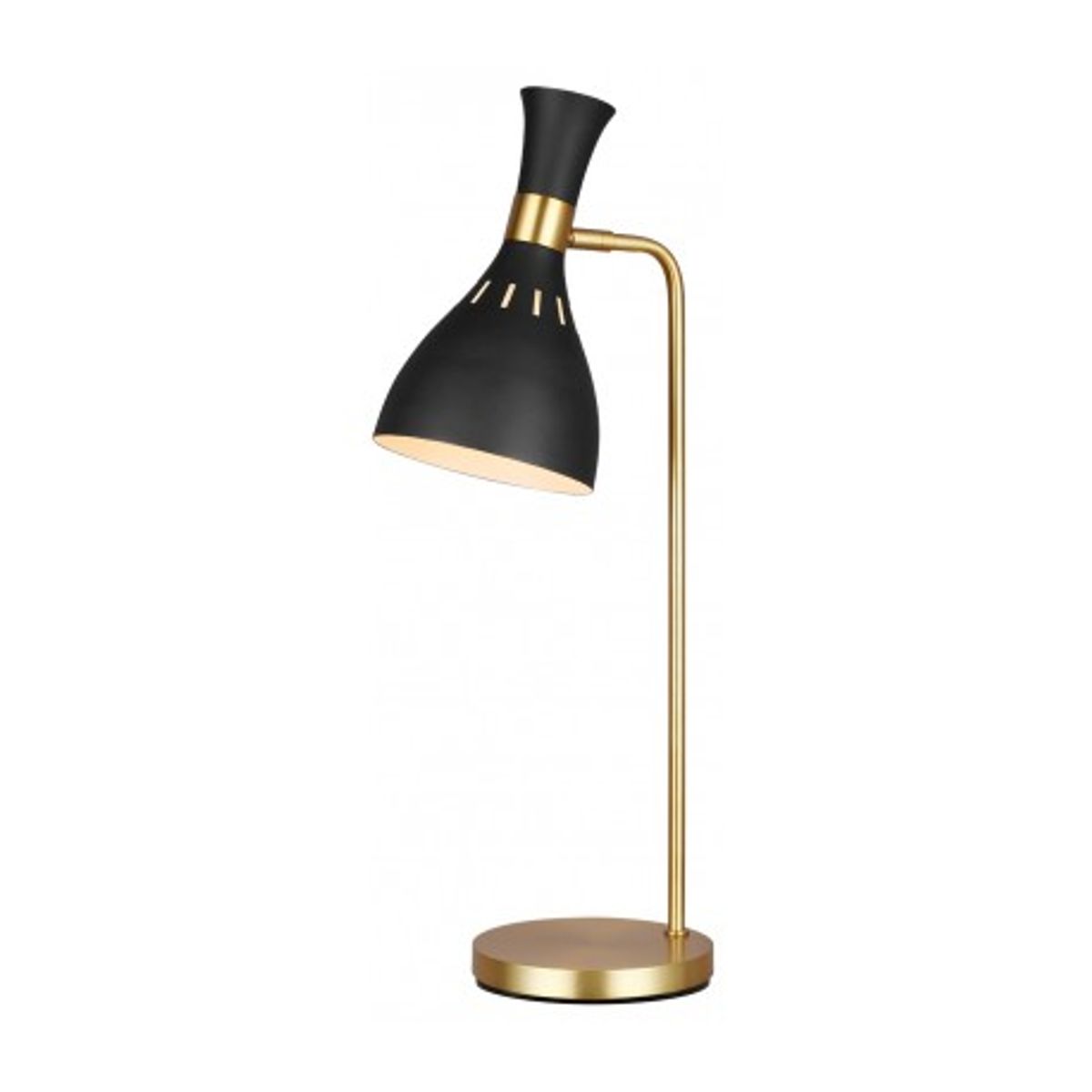 Joan Bordlampe H63,5 cm 1 x E27 - Sort/Brændt messing