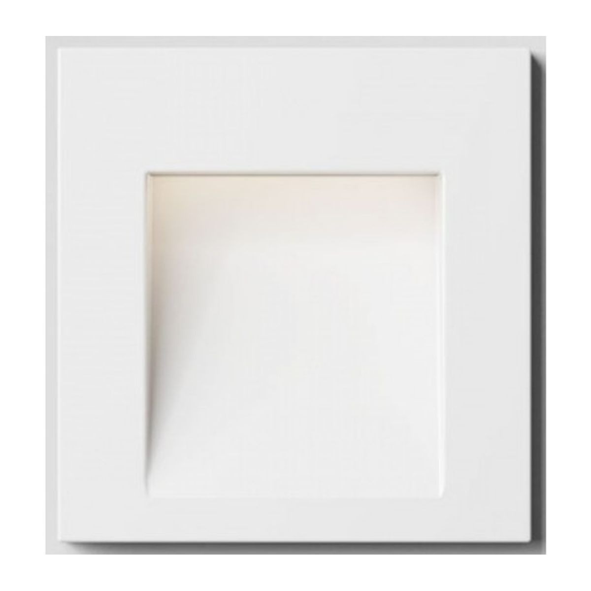 Tess SQ Væglampe til indbygning 6,4 x 6,7 cm 3W LED - Hvid