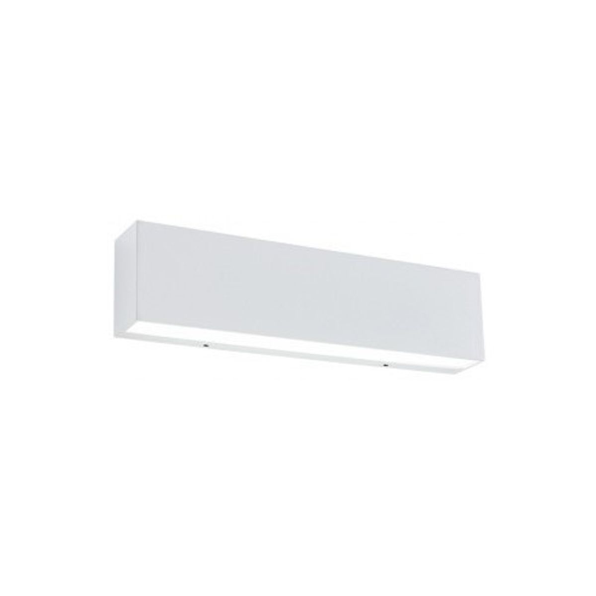 TRATTO Væglampe i aluminium og glas B19 cm 1 x 3W SMD LED - Mat hvid