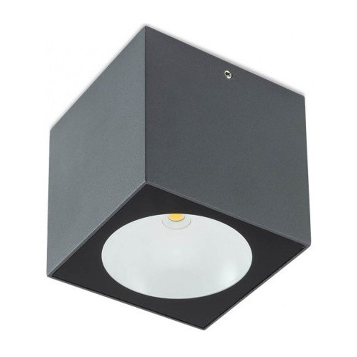 TEKO Påbygningsspot i aluminium 9,1 x 9,1 cm 1 x 6W COB LED - Mat mørkegrå