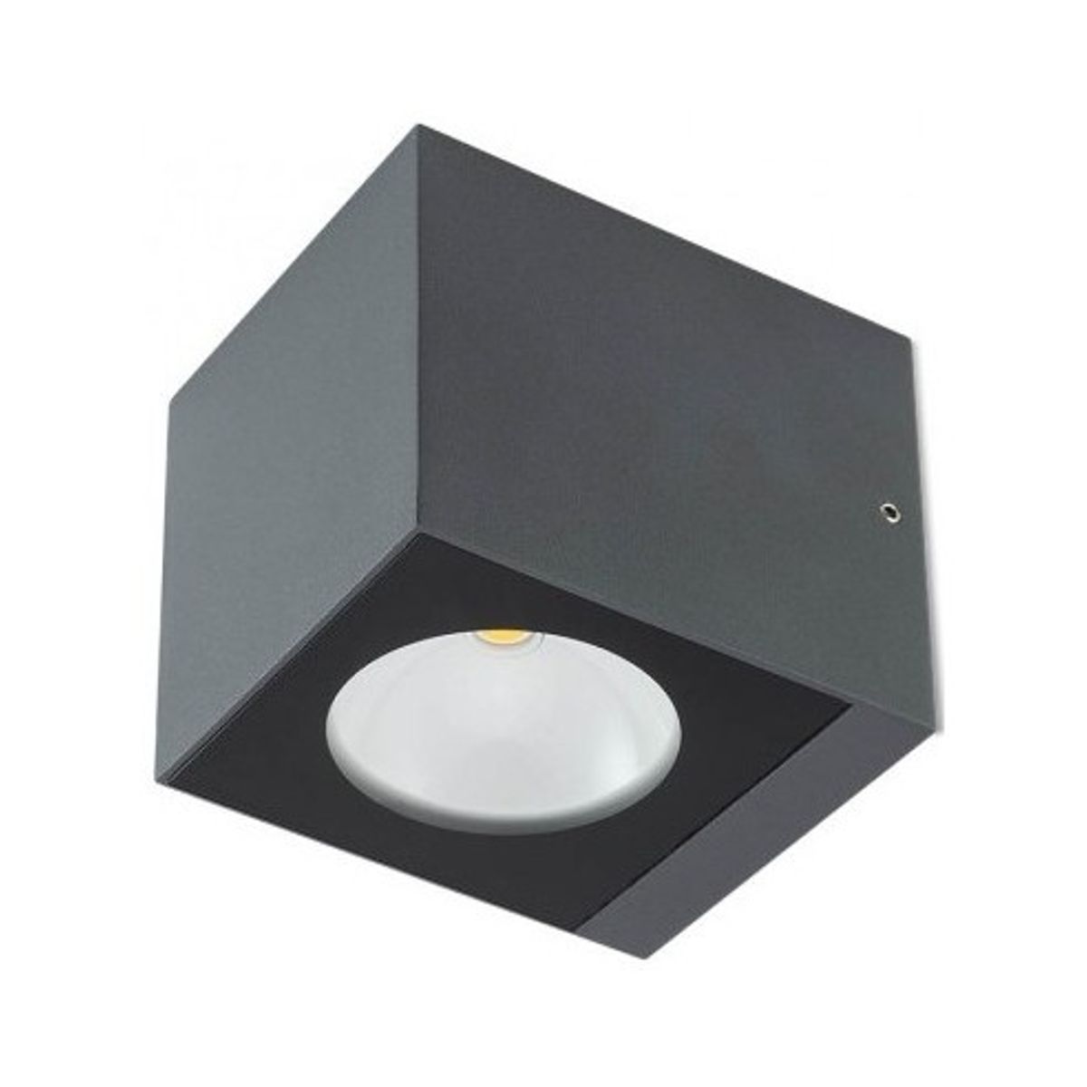 TEKO Væglampe i aluminium H9,1 cm 1 x 6W COB LED - Mat mørkegrå