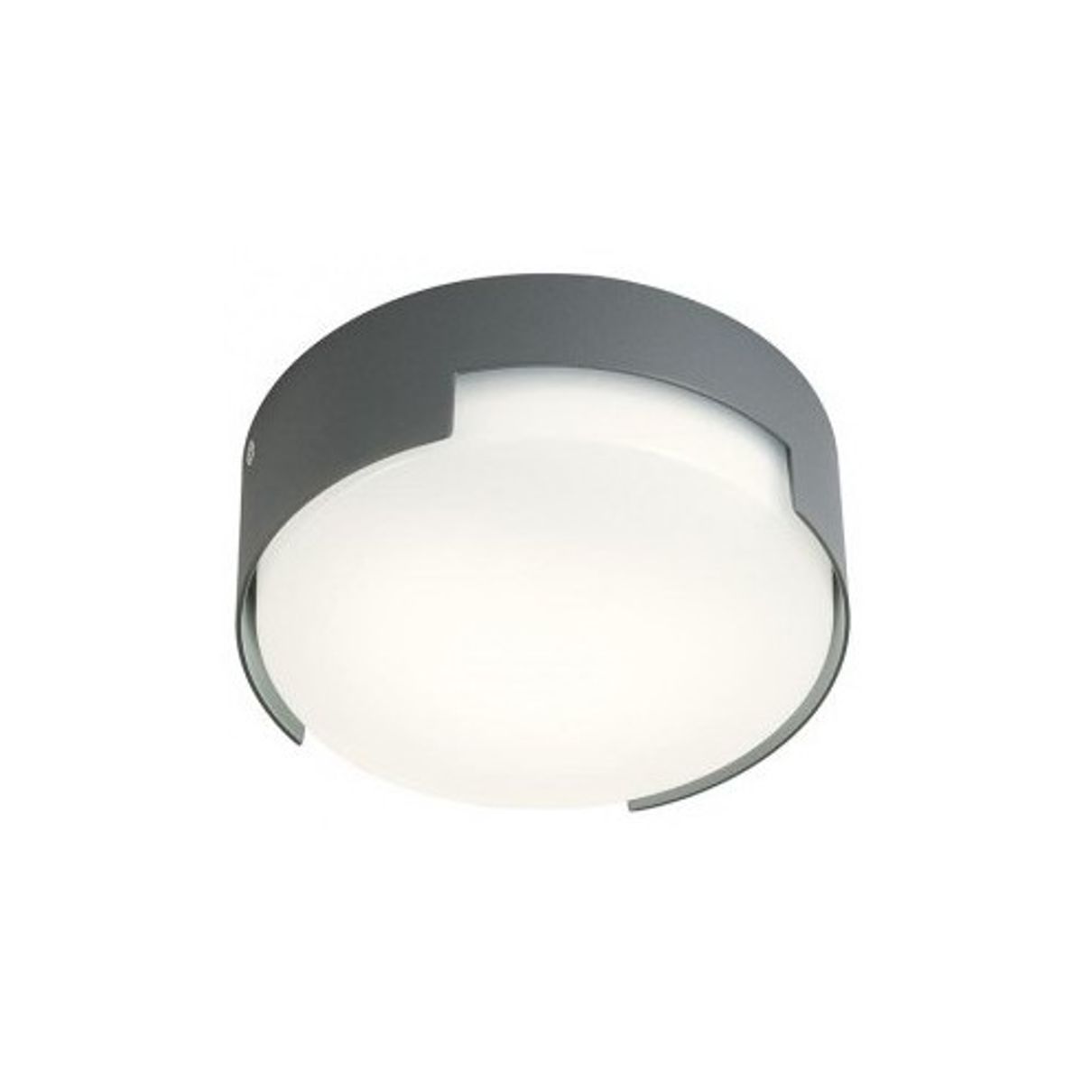 SKOR Loftlampe i aluminium og polycarbonat Ø15 cm 1 x 12W SMD LED - Mat mørkegrå