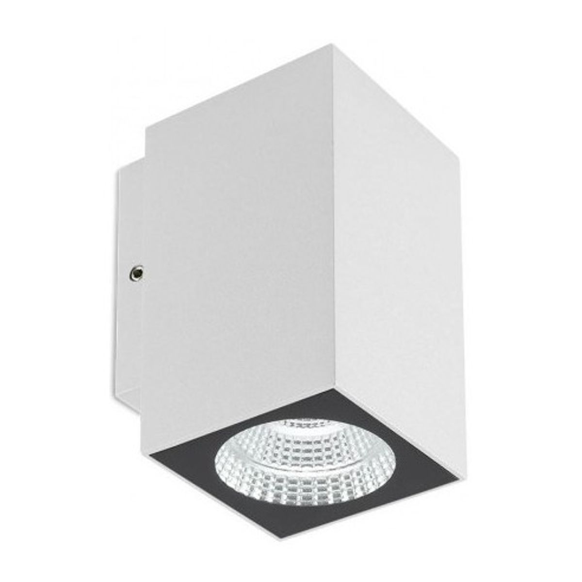 QUAD Væglampe i aluminium og glas H10,3 cm 1 x 3W COB LED - Mat hvid