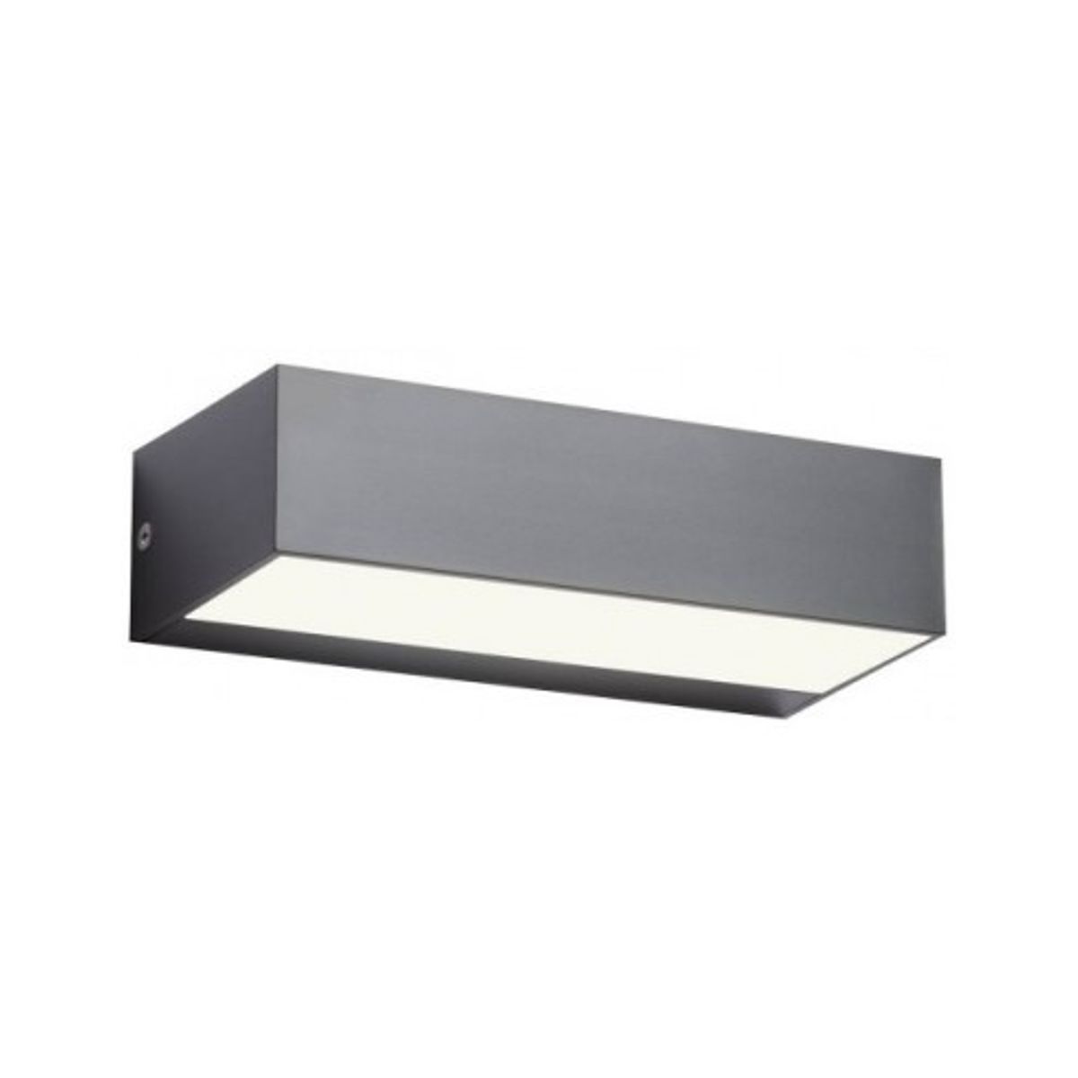 LAMPRIS Up-Down Væglampe i abs og polycarbonat B23 cm 1 x 12W SMD LED - Mat mørkegrå