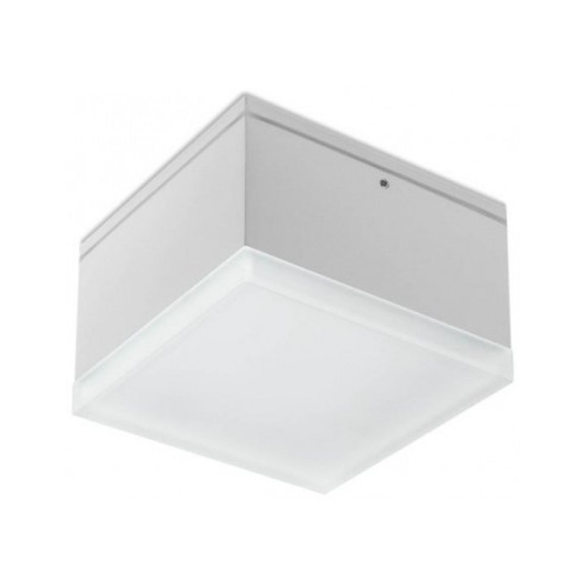 AKRON Påbygningsspot i aluminium 10,8 x 10,8 cm 1 x 9W SMD LED - Mat hvid