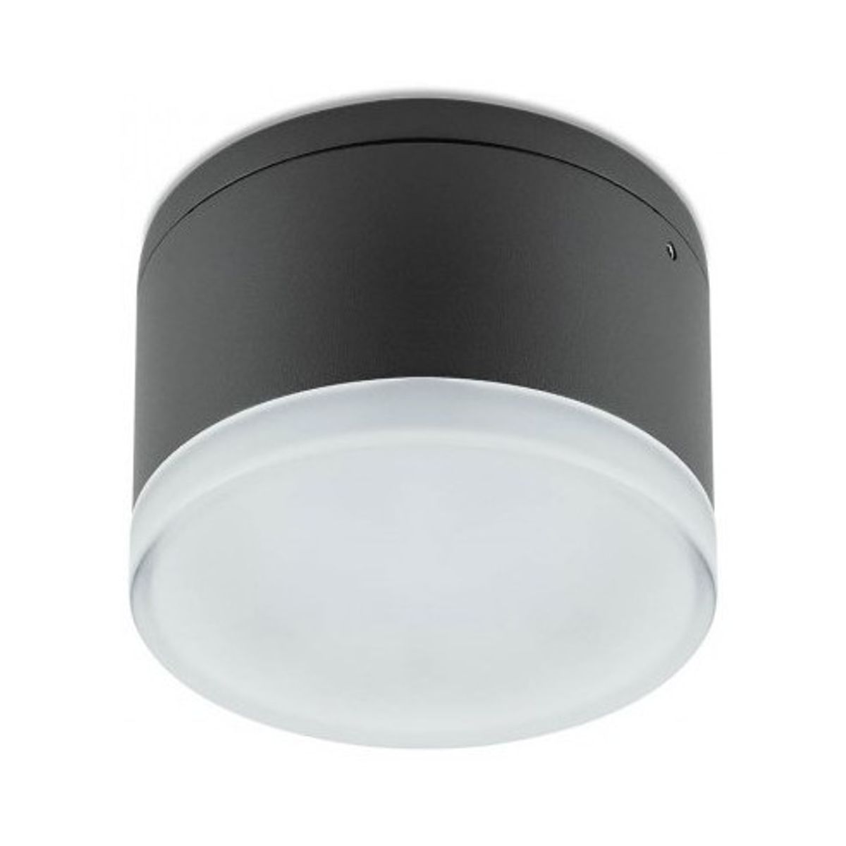 AKRON Påbygningsspot i aluminium Ø10,8 cm 1 x 9W SMD LED - Mat mørkegrå