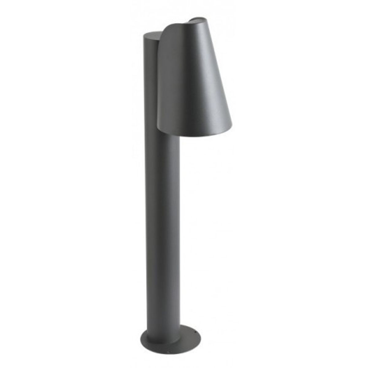 ALVAR Bedlampe i aluminium og glas H80 cm 1 x E27 - Mat mørkegrå