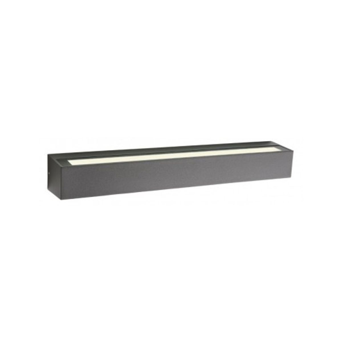 AROOS Up-Down Væglampe i aluminium og glas B50 cm 1 x 30W SMD LED - Mat mørkegrå