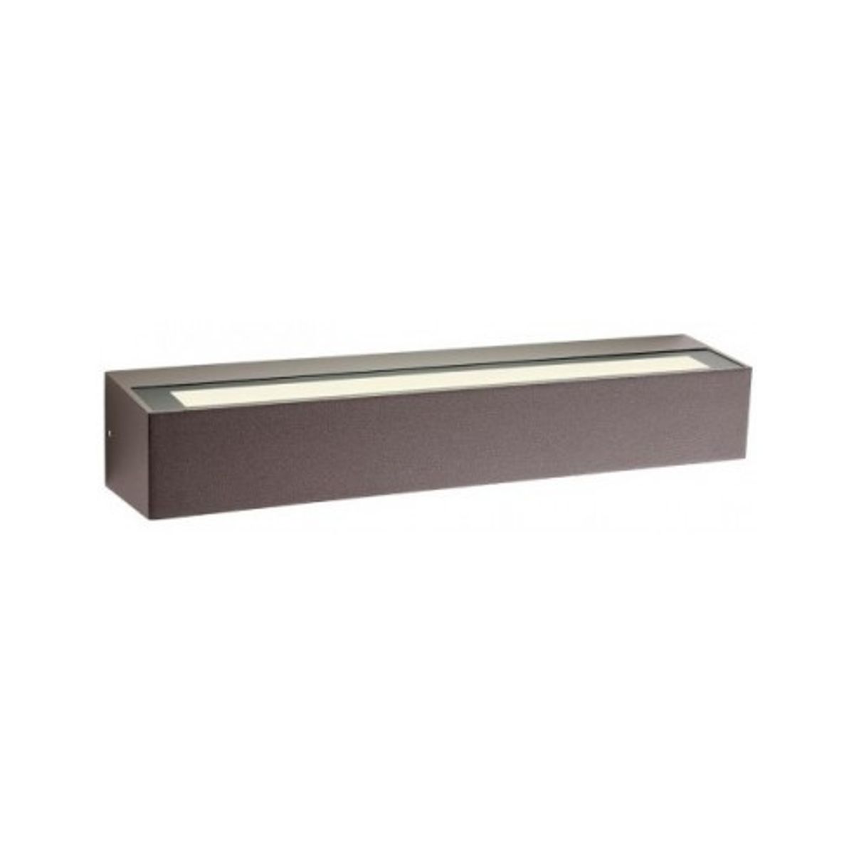 AROOS Up-Down Væglampe i aluminium og glas B38 cm 1 x 21W SMD LED - Mat corten