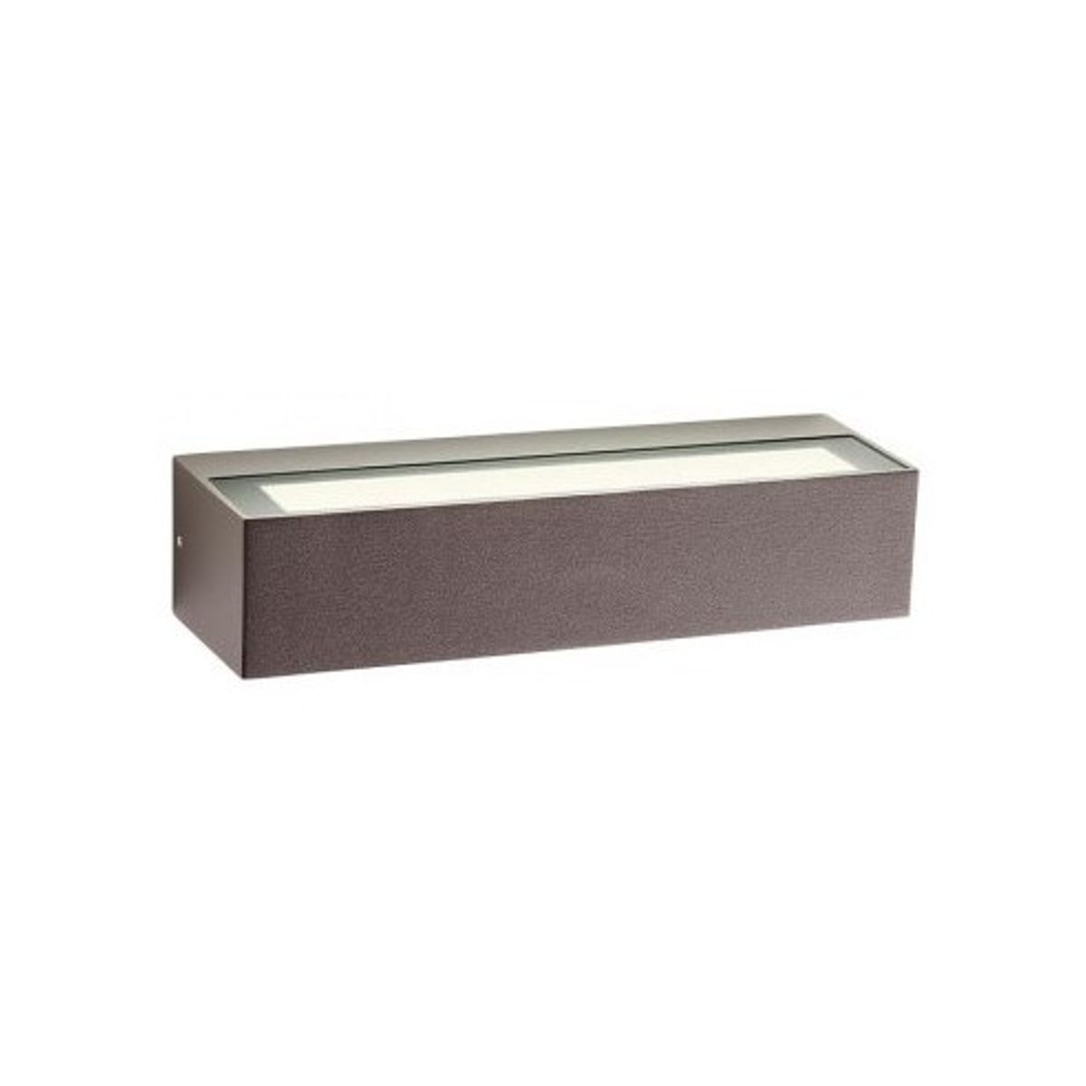 AROOS Up-Down Væglampe i aluminium og glas B22 cm 1 x 12W SMD LED - Mat corten