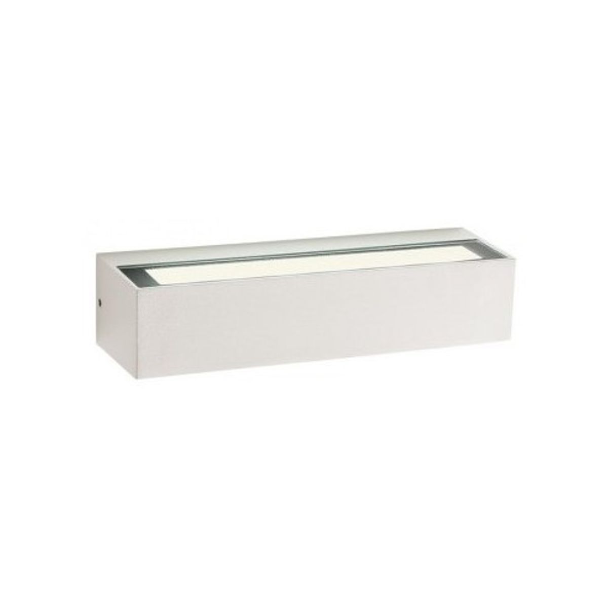 AROOS Up-Down Væglampe i aluminium og glas B22 cm 1 x 12W SMD LED - Mat hvid