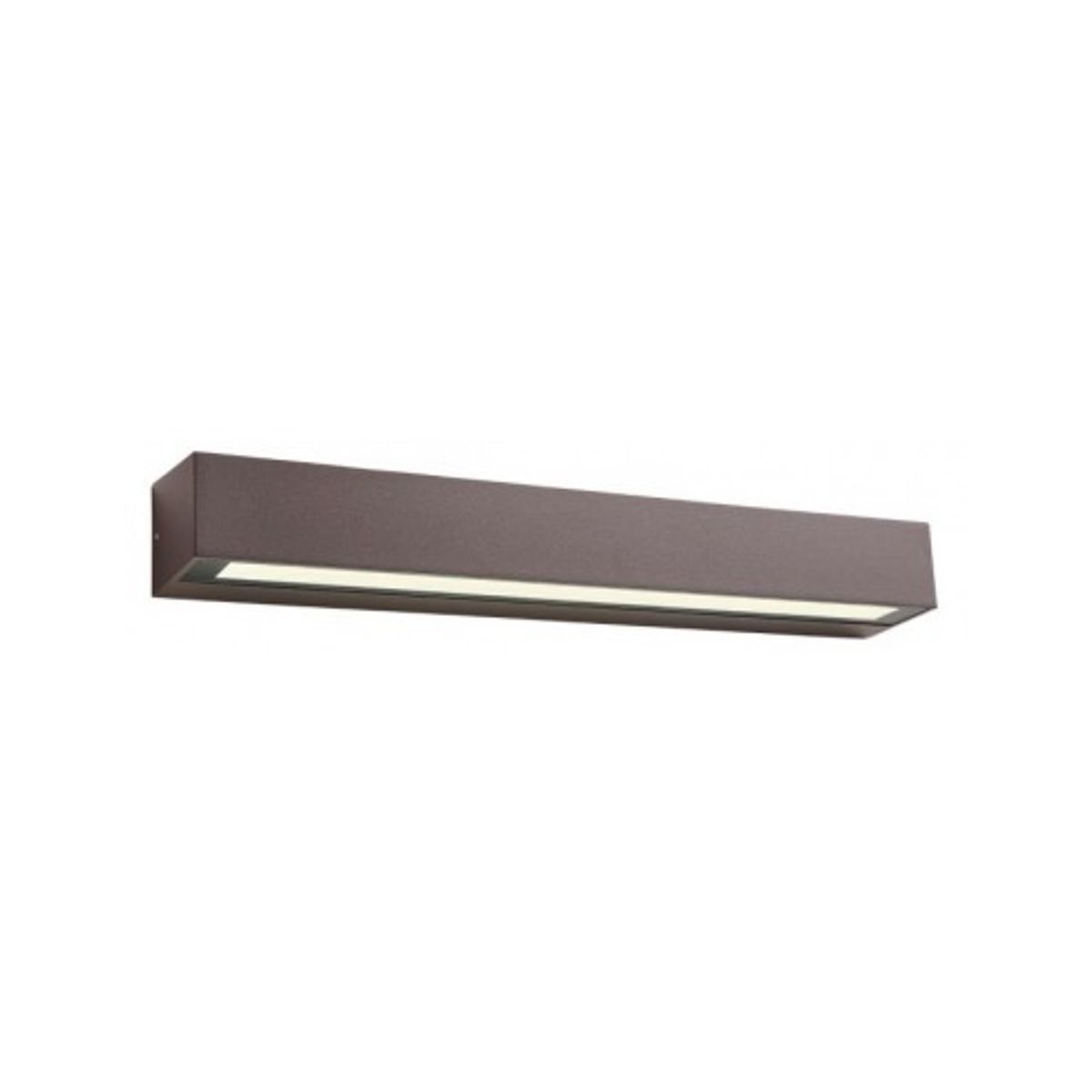 AROOS Væglampe i aluminium og glas B50 cm 1 x 16W SMD LED - Mat corten