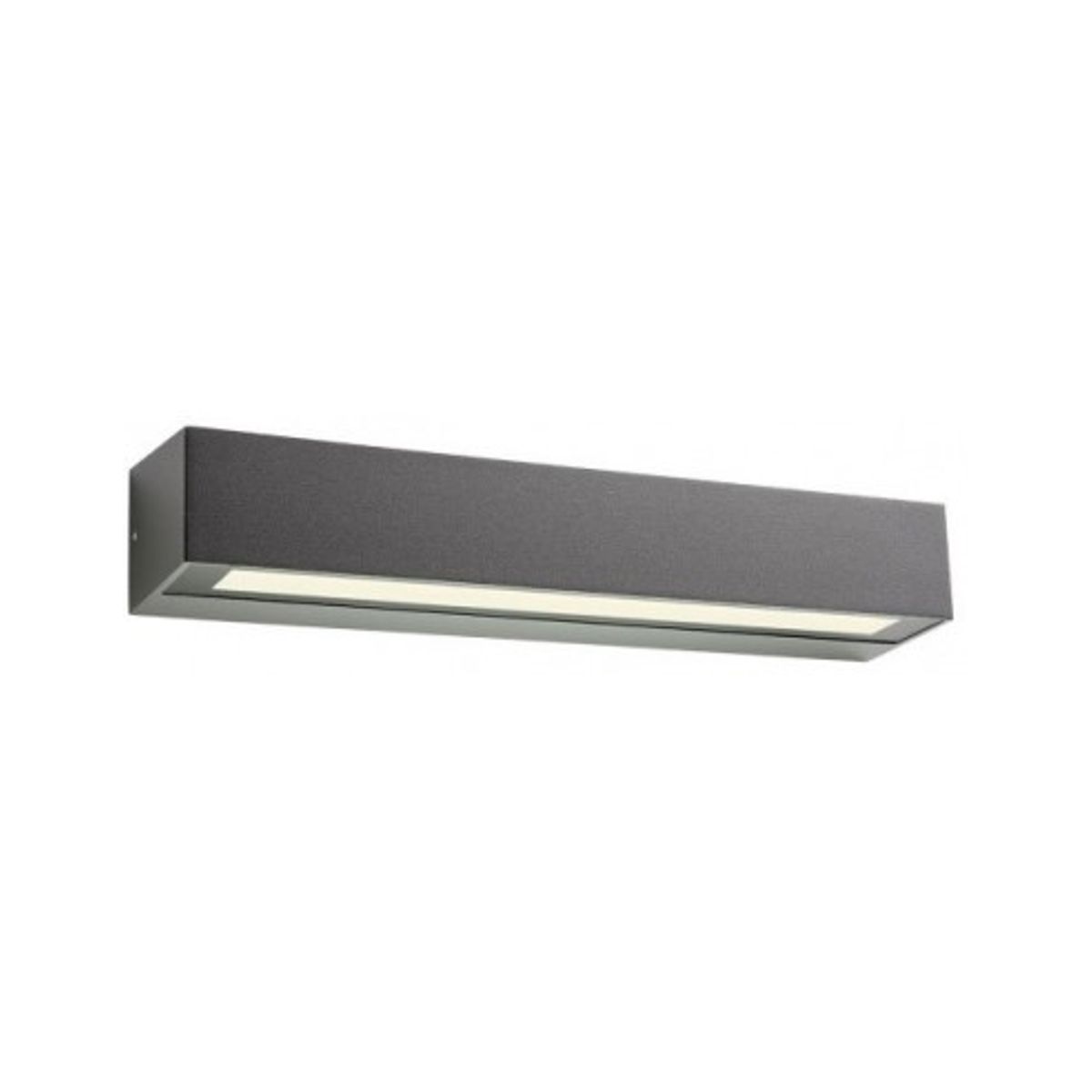 AROOS Væglampe i aluminium og glas B38 cm 1 x 14W SMD LED - Mat mørkegrå