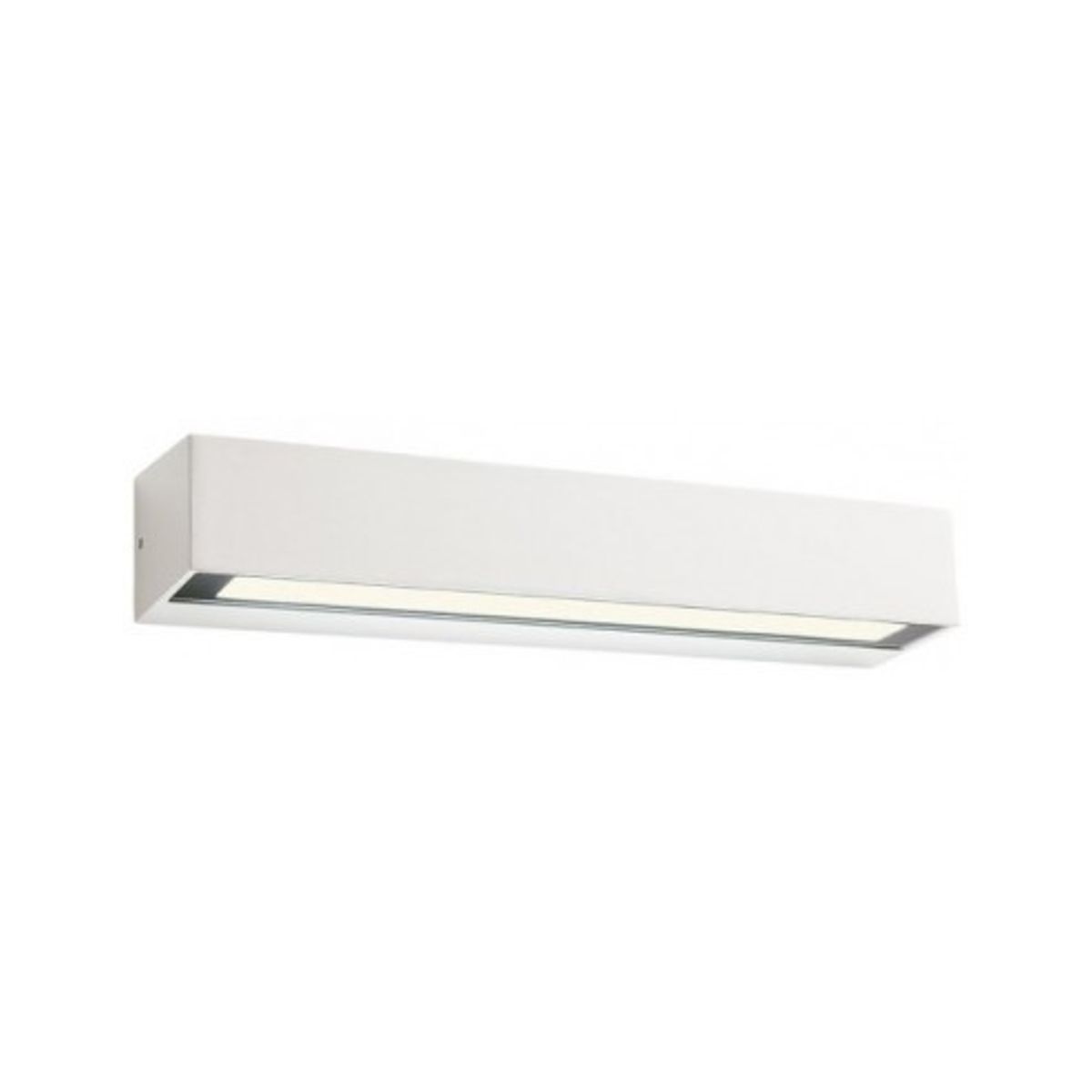 AROOS Væglampe i aluminium og glas B38 cm 1 x 14W SMD LED - Mat hvid