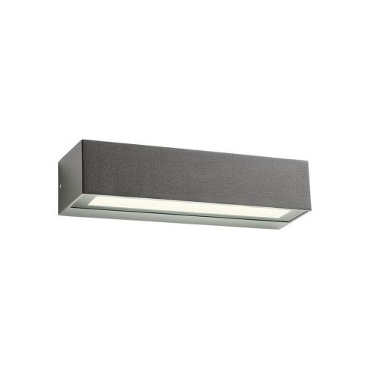 AROOS Væglampe i aluminium og glas B22 cm 1 x 7W SMD LED - Mat mørkegrå