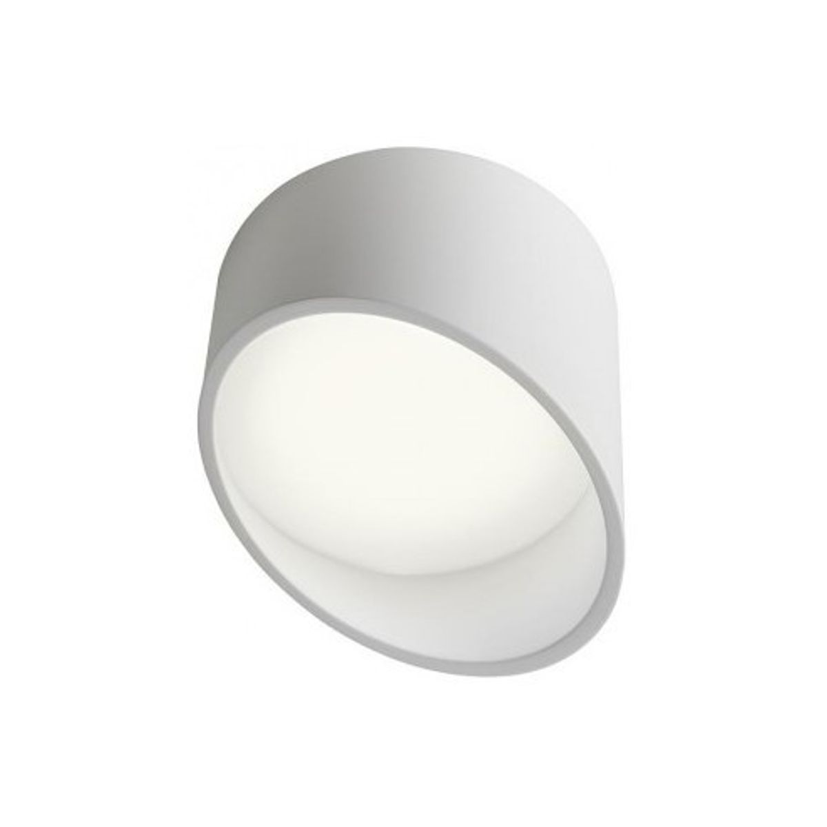 UTO Påbygningsspot i aluminium og akryl Ø12 cm 1 x 12W SMD LED - Mat hvid/Hvid