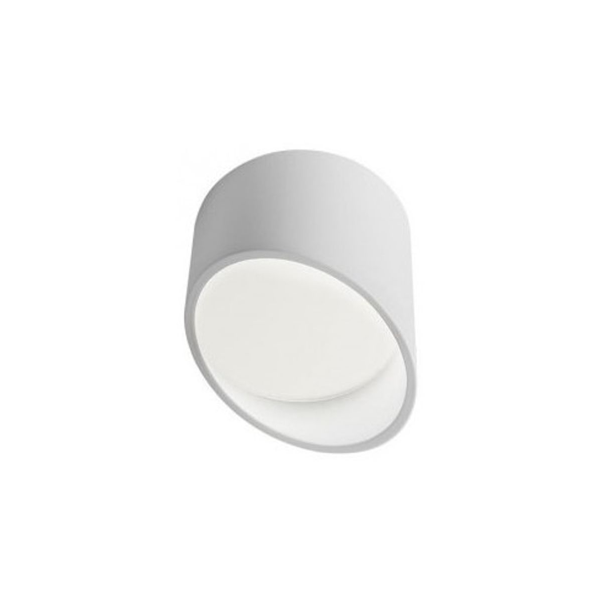 UTO Påbygningsspot i aluminium og akryl Ø9 cm 1 x 6W SMD LED - Mat hvid/Hvid