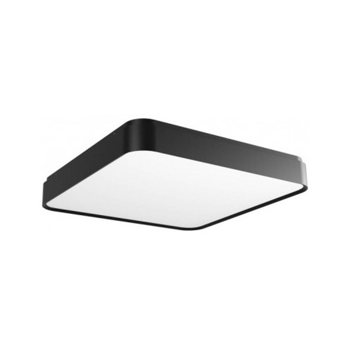 YOMO Plafond i aluminium og akryl 49,6 x 49,6 cm 1 x 60W SMD LED - Mat sort