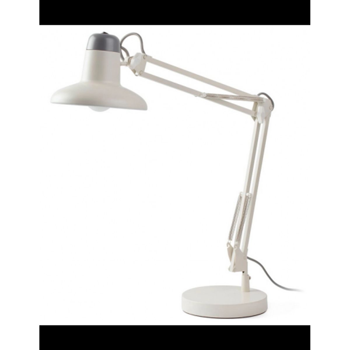 Skrivebordslampe H57 cm 1 x 15W LED - Hvid