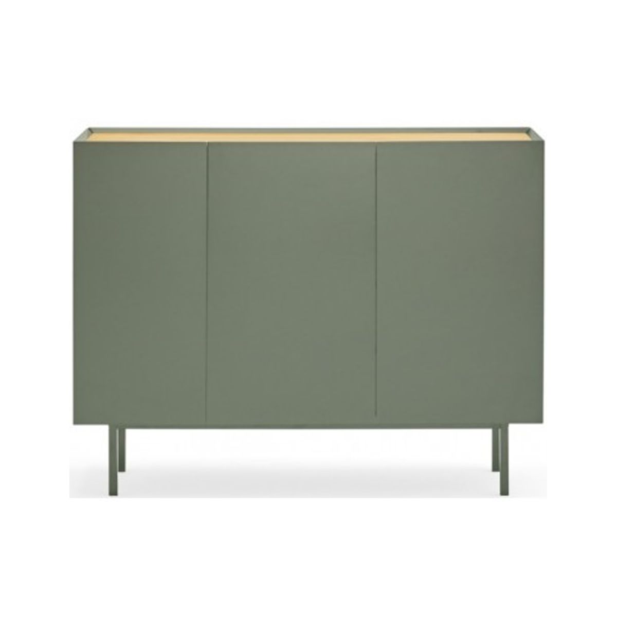 Arista sideboard i metal og mdf finér B110 cm - Grøn/Eg