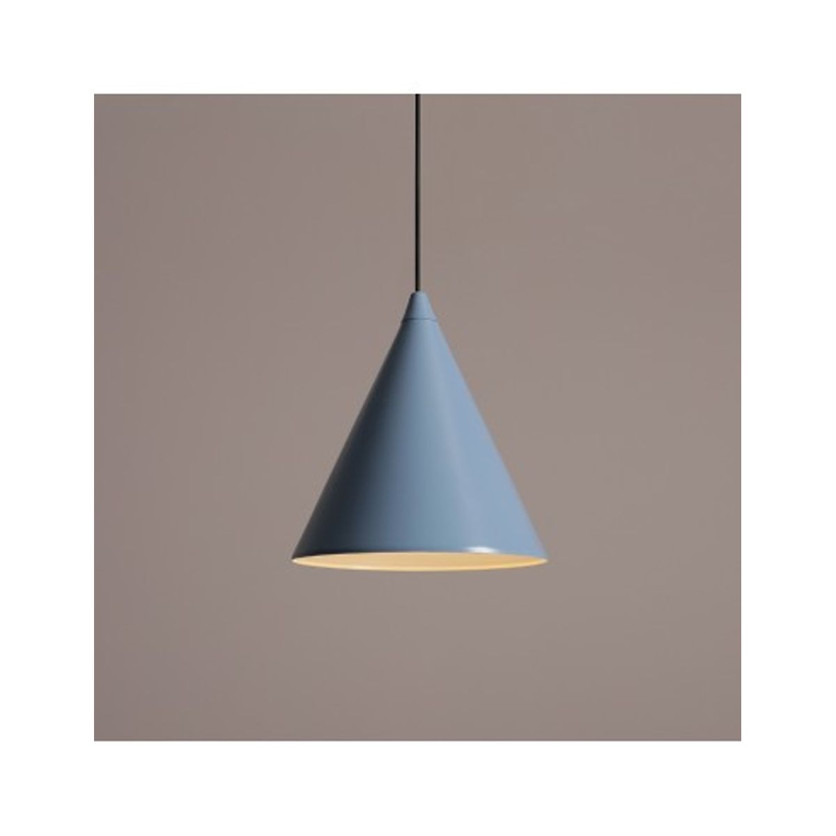 Form loftlampe i metal Ø24 cm 1 x E27 - Støvet blå