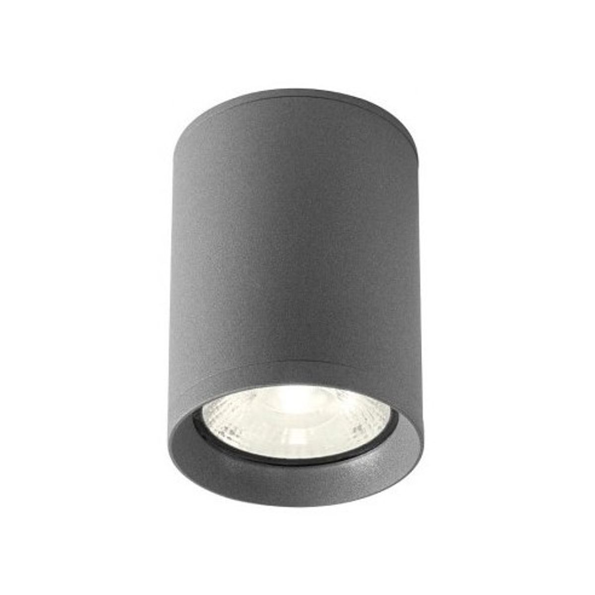 XILO påbygningsspot i aluminium og glas Ø8 cm 1 x 9W COB LED - Mat mørkegrå