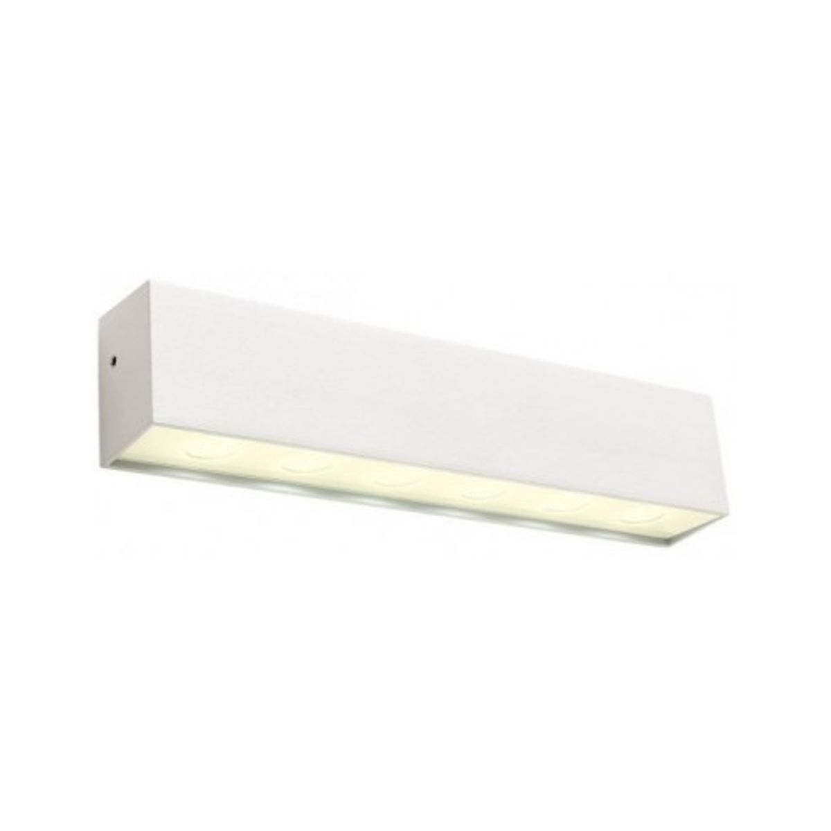 OMNIA Væglampe i aluminium og glas B23,5 cm 1 x 12W SMD LED - Mat hvid