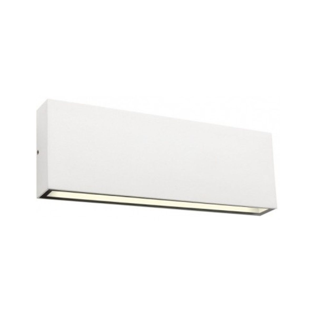 KAMAL Up-Down Væglampe i aluminium og glas B26 cm 1 x 15W SMD LED - Mat hvid