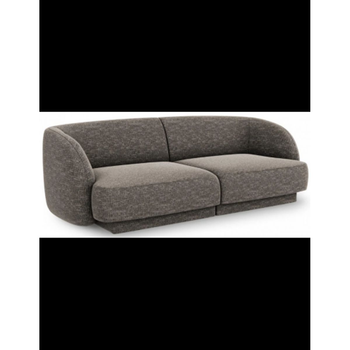 Miley 2-personers sofa i chenille B184 x D85 cm - Grå