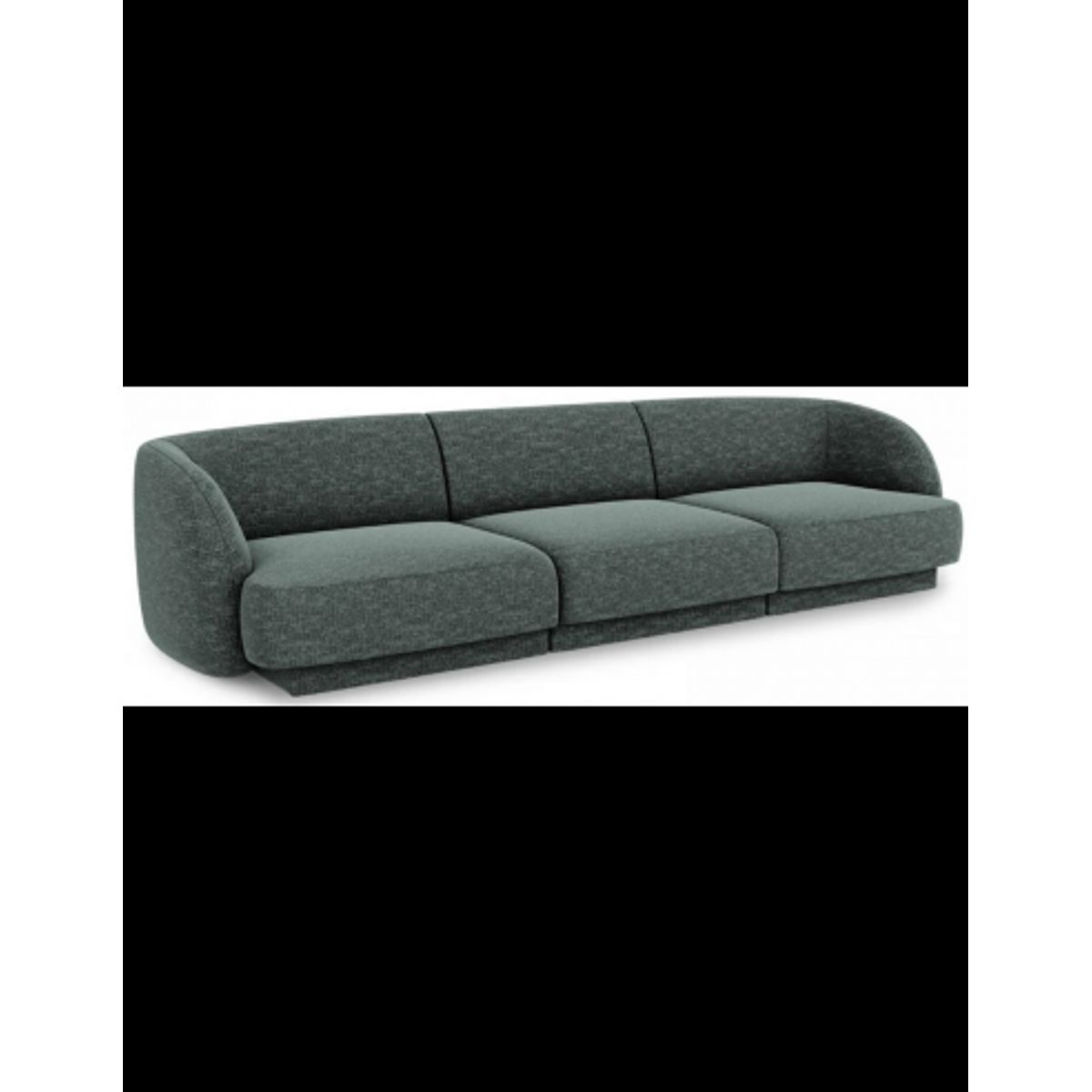 Miley 3-personers sofa i chenille B259 x D85 cm - Petrolium