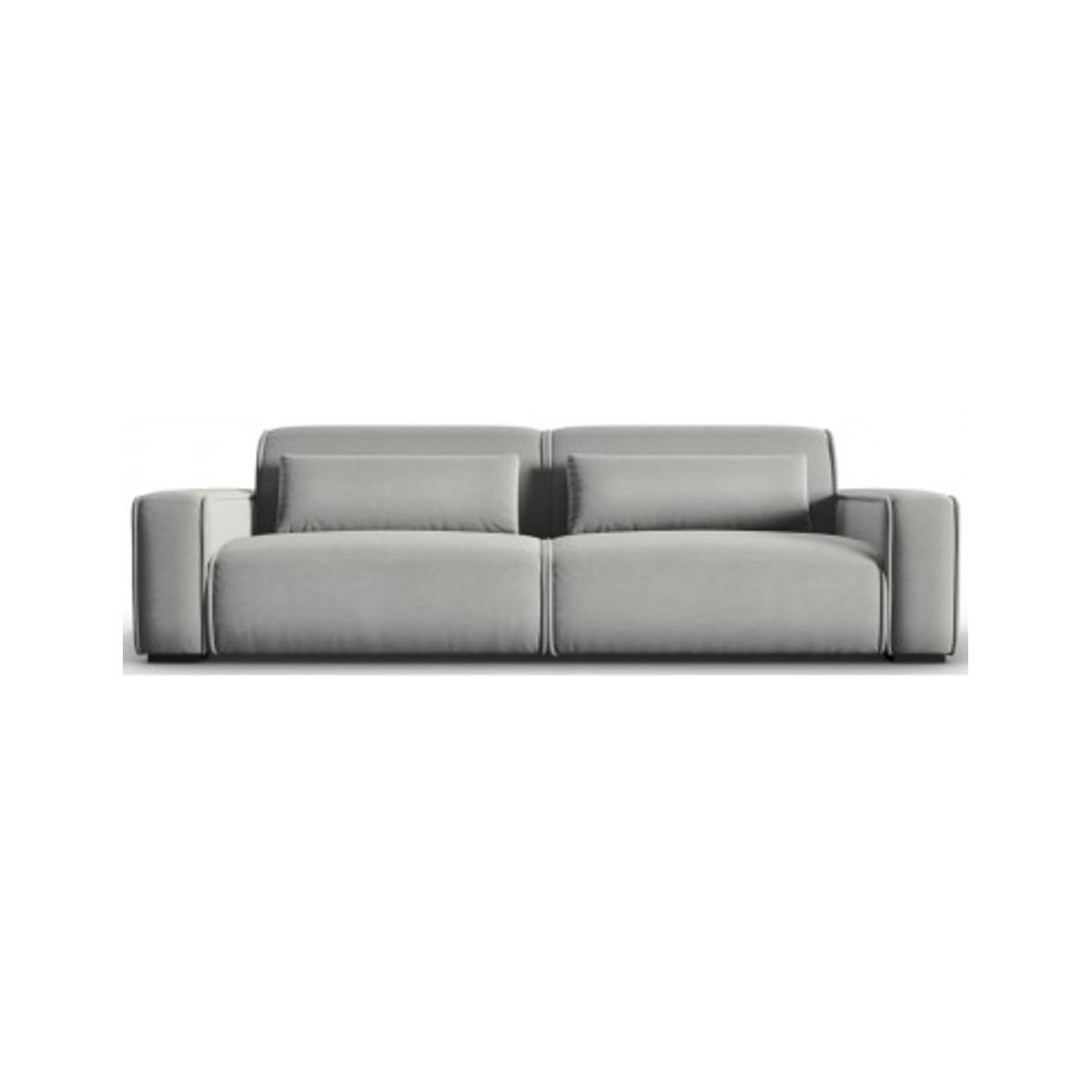 Lina 4-personers sofa i velour B248 cm - Grå