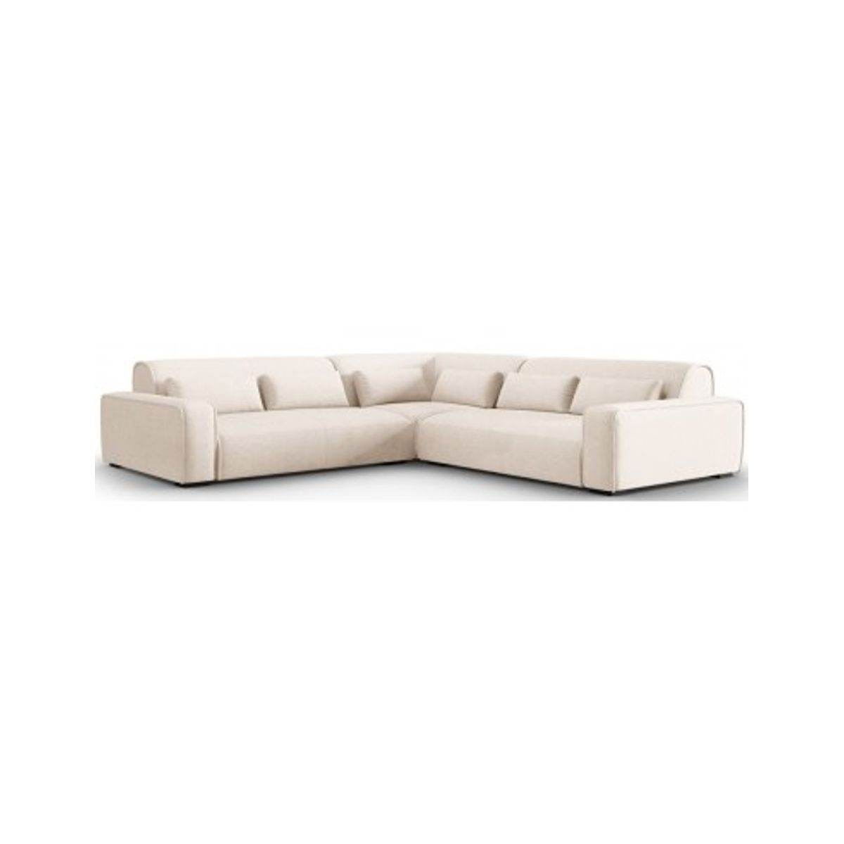 Lina hjørnesofa i polyester 288 x 288 cm - Lys beige