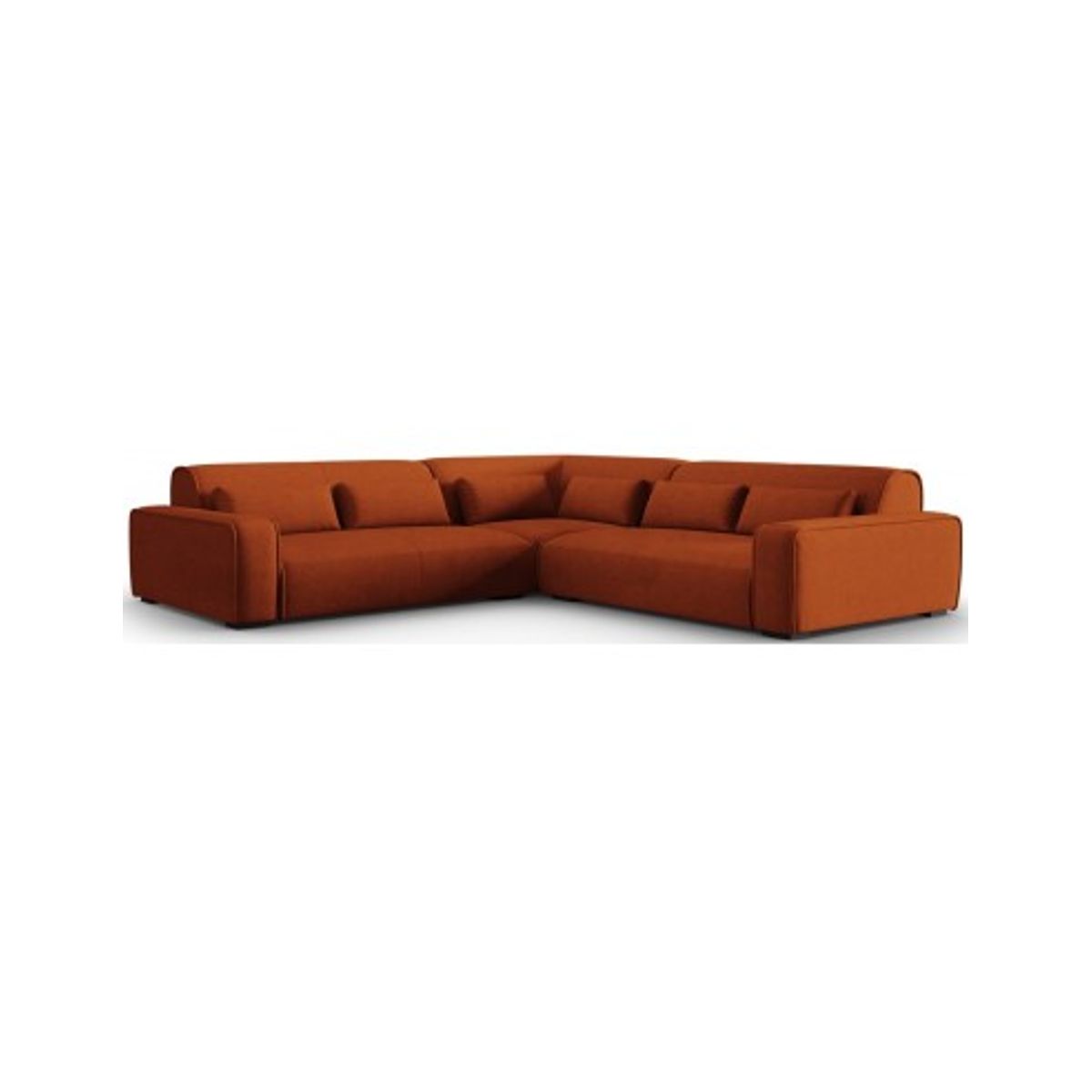 Lina hjørnesofa i polyester 288 x 288 cm - Terracotta