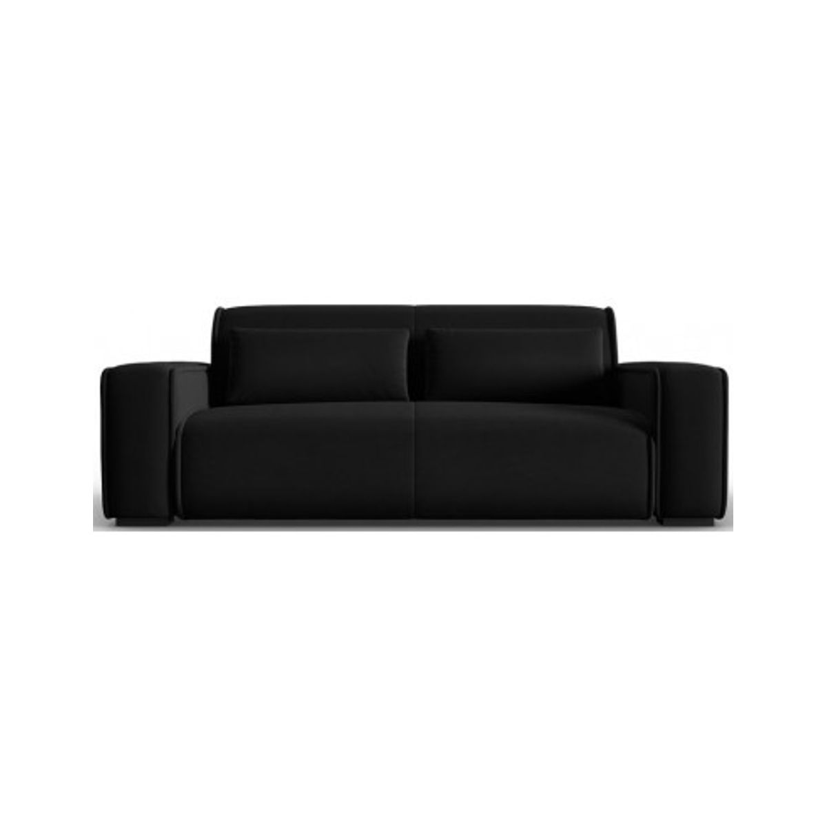 Lina 3-personers sofa i velour B192 cm - Sort