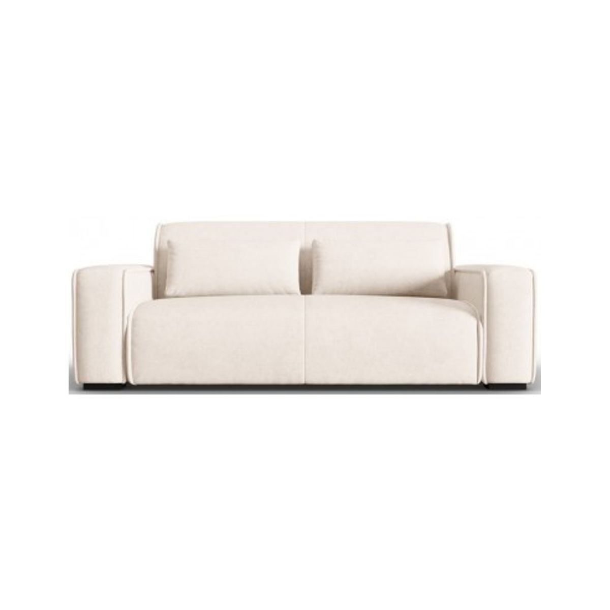 Lina 3-personers sofa i polyester B192 cm - Lys beige