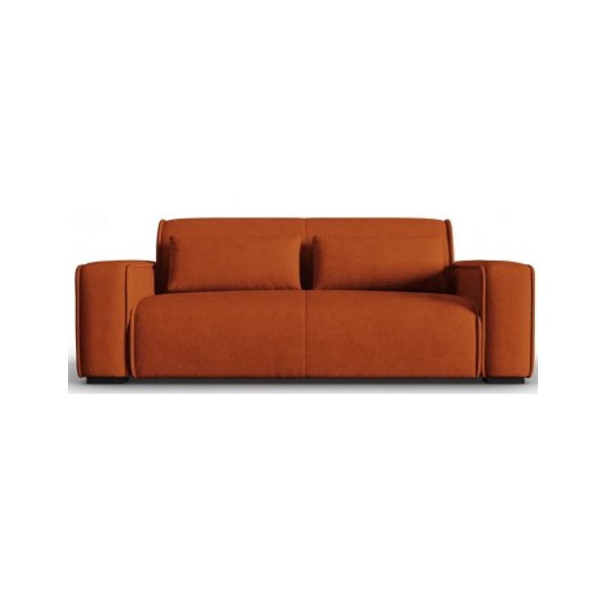 Lina 3-personers sofa i polyester B192 cm - Terracotta