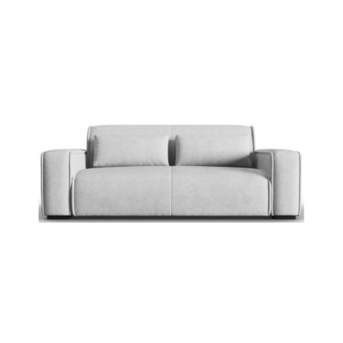 Lina 3-personers sofa i polyester B192 cm - Sølvgrå