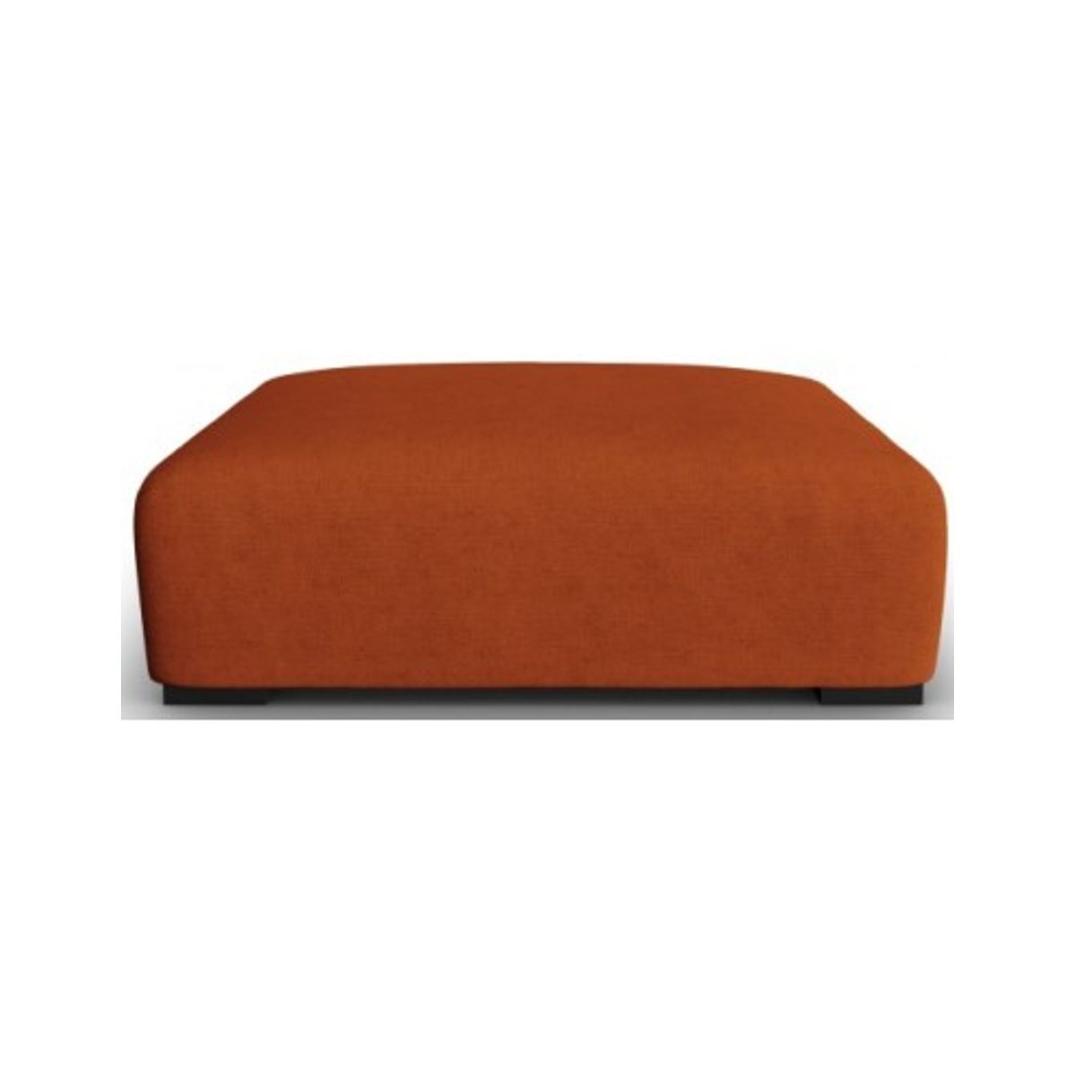 Lina puf til sofa i polyester B117 x D102 cm - Terracotta