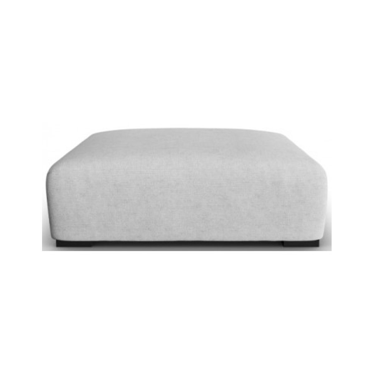 Lina puf til sofa i polyester B117 x D102 cm - Sølvgrå