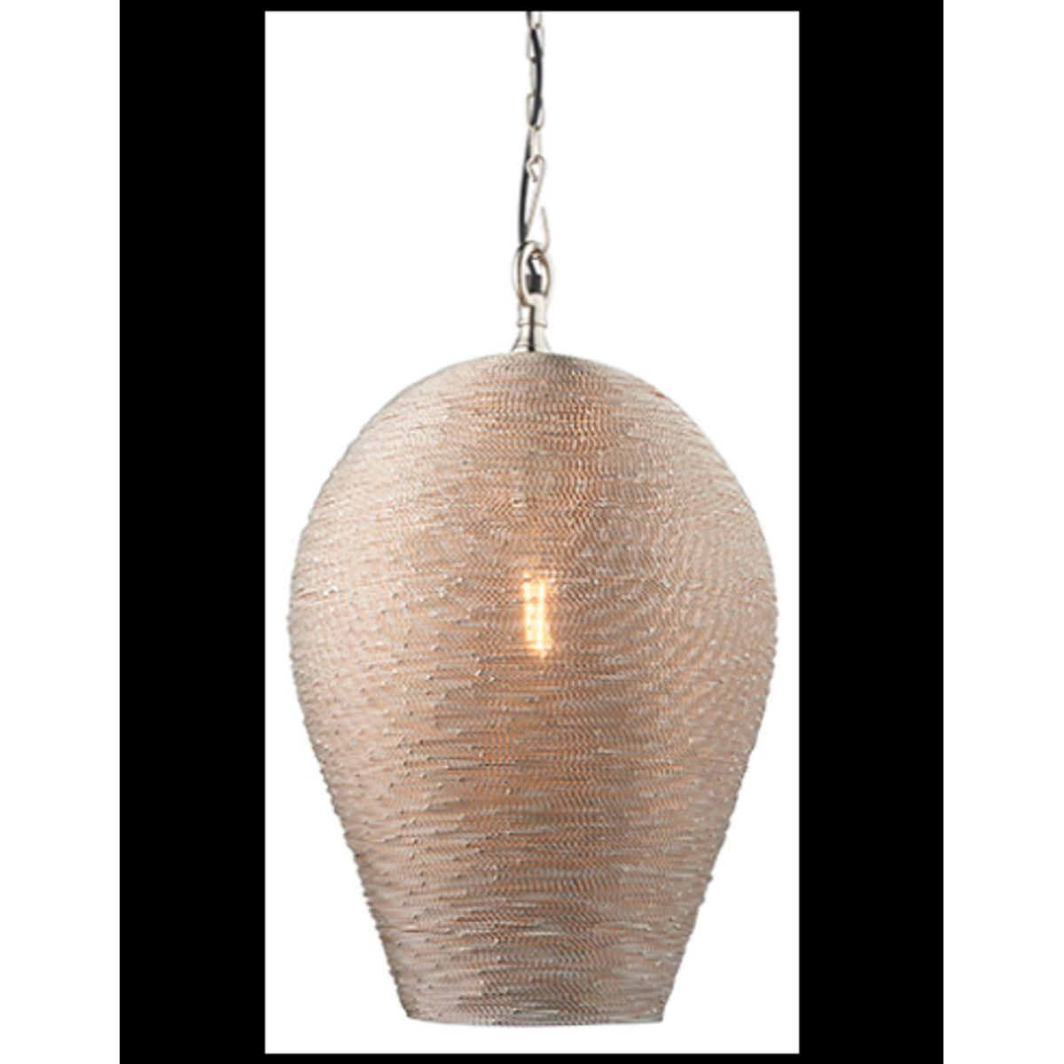 Paresh Loftlampe i metal mesh Ø37 cm 1 x E27 - Nikkel