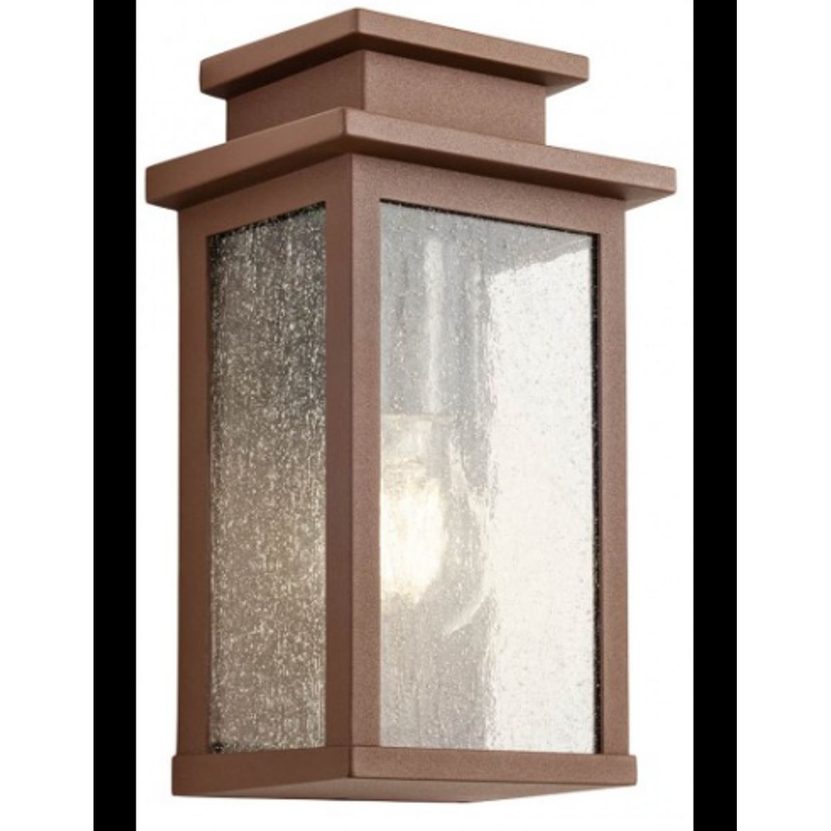 YARD Væglampe i aluminium og glas H24 cm 1 x E27 - Mat corten