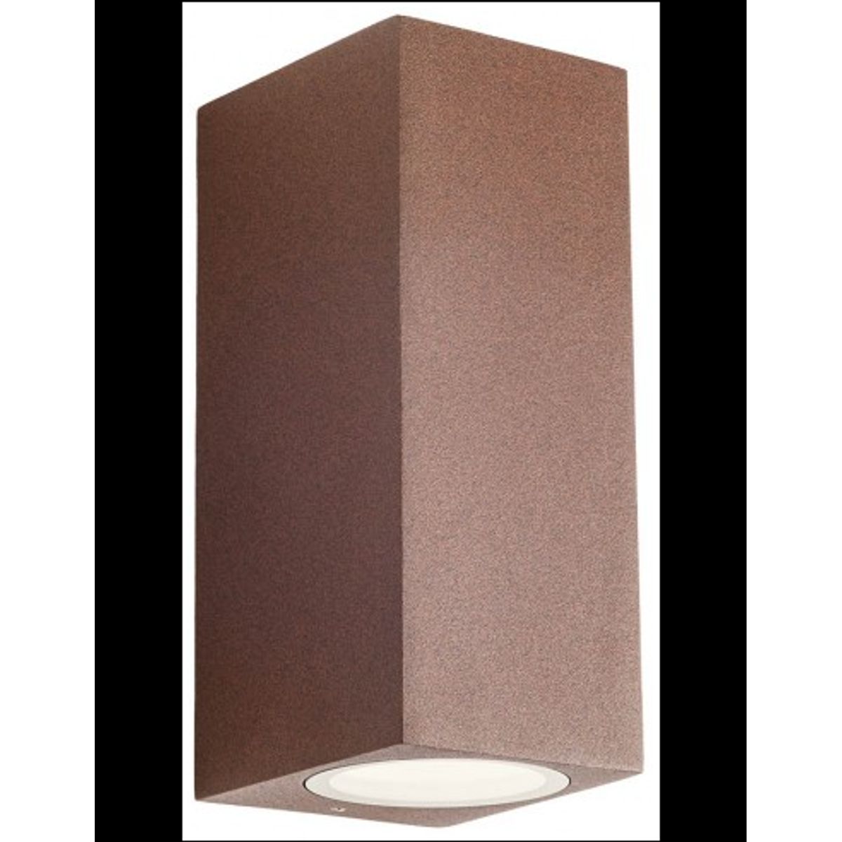 BRIO Up-Down Væglampe i aluminium og glas H16,2 cm 1 x 10W COB LED - Mat corten