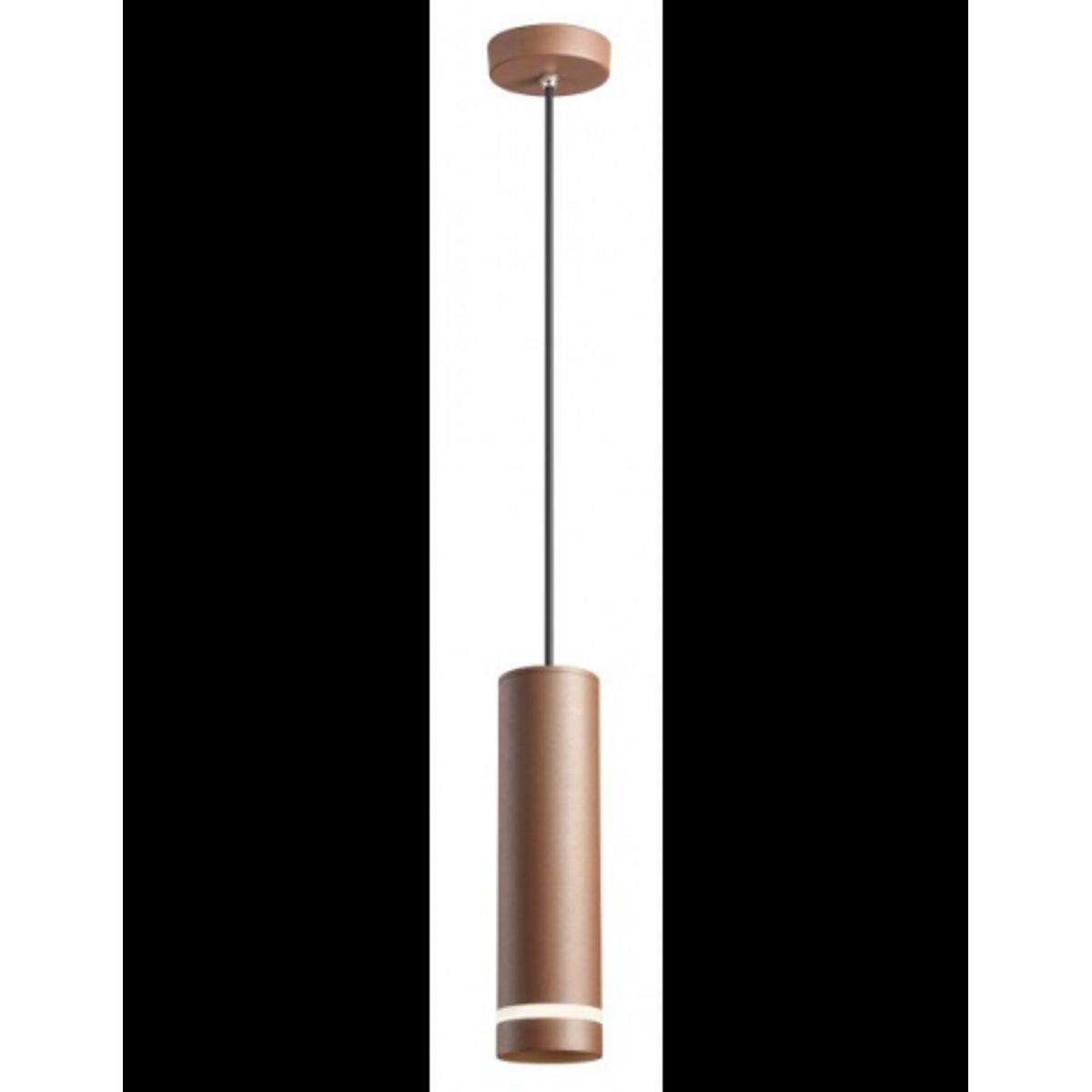 KLOU Udendørs loftlampe i aluminium og glas Ø8 cm 1 x 9W COB LED - Mat corten