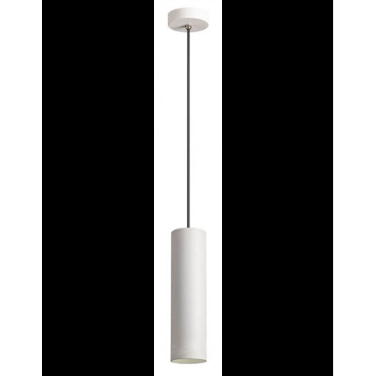 KLOU Udendørs loftlampe i aluminium og glas Ø8 cm 1 x 9W COB LED - Mat sandhvid